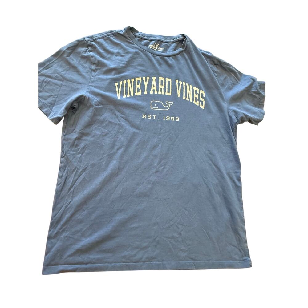 VINEYARD VINES Blue Logo Tee T-Shirt Men size L